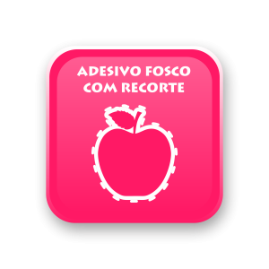 Adesivo Fosco  - Solvente - Com Recorte      