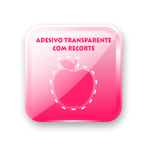 Adesivo Transparente - Impressão Solvente - Com Recorte      